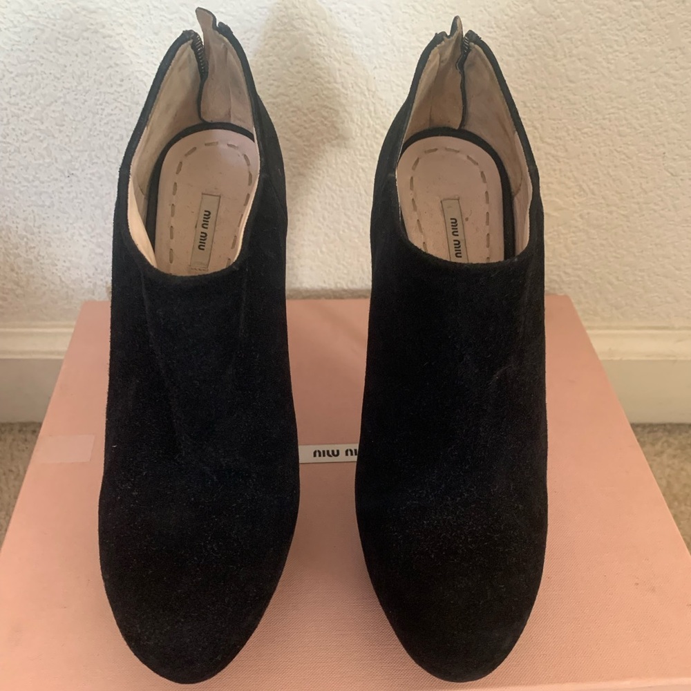 Miu Miu Suede Booties - Picture 2 of 3